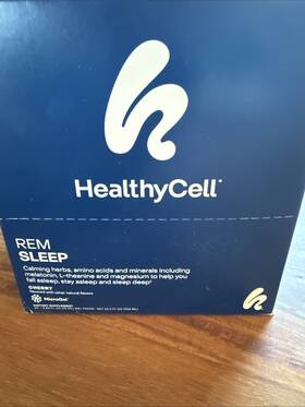 Healthy Cell 858668004348 Healthycell Rem Sleep - Liquid Gel Calming Aid Supplement 30 Packs Cherry