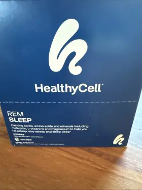 Healthy Cell 858668004348 Healthycell Rem Sleep - Liquid Gel Calming Aid Supplement 30 Packs Cherry
