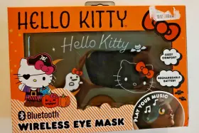 Hello Kitty 680079023270 Sanrio Halloween Bluetooth Wireless Eye Mask Black 2024