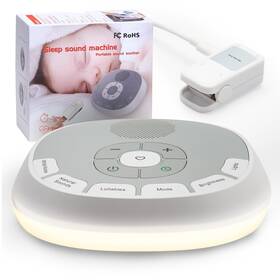 Heyaxa 24101 White Noise Sound Machine Baby 20 Soothing Sounds And Night Beige