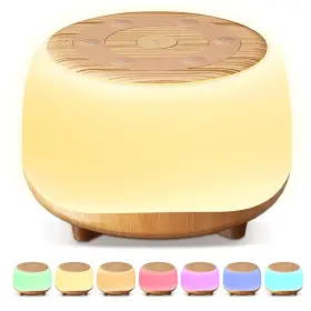 Mbz-203 Heyaxa White Noise Sound Machine With 7 Colors Night Light 34 Soothing Sounds