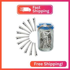 Hijeaton 90houjia 90pcs Alligator Hair Clips For Bow Making 4.6cm/1.8 Inch Metal Gator