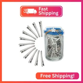 90houjia Hijeaton 90pcs Alligator Hair Clips For Bow Making 4.6cm/1.8 Inch Metal Gator