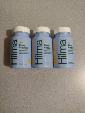 Hilma 850023615077 Lot Of 3 50 Capsules Each Melatonin-free Sleep Support Exp 06/2026