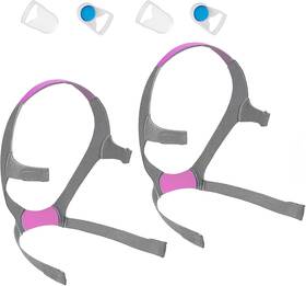 Hitispace 744110243789 Airfit F20 Headgear With Clips 2-pack Pink Replacement Cpap Mask Strap