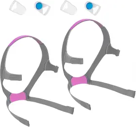 Hitispace 744110243789 Airfit F20 Headgear With Clips 2-pack Pink Replacement Cpap Mask Strap