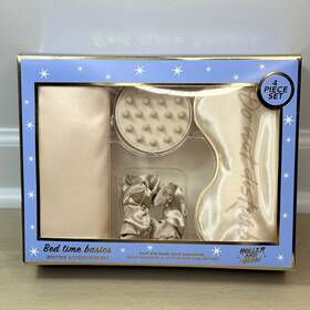 Holler And Glow 843060167074 Bedtime Basics 4pc Gift Set Eye Mask Pillowcase Scrunchie Nwt