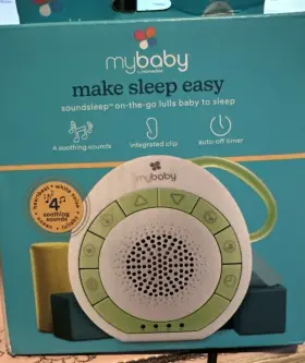 Myb-s115-wmt Homedics My-baby Soundsleep On The Go Baby Sound Machine White Noise For
