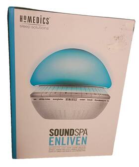 Homedics Ss-4025 Soundspa Enliven White Noise Sound Machine Night Light New