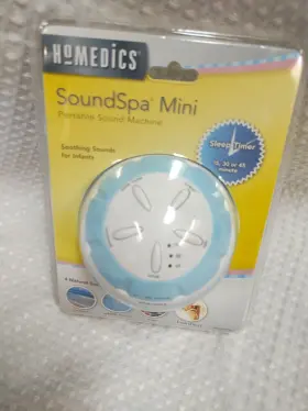 Ss-mn101 Homedics Soundspa Mini Portable Sound Machine Sleep Aid With Timer