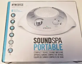 Sws-2000m Homedics Sound Spa Portable White Noise Machine 6 Nature Sounds Sleep Ss-2000m