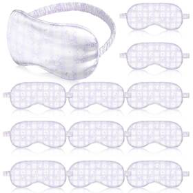 Honeydak Ex-honeydak-7716 12 Pcs Silk Sleep Masks For Women Girls 1 Count Pack Of Purple