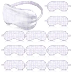Ex-honeydak-7716 Honeydak 12 Pcs Silk Sleep Masks For Women Girls 1 Count Pack Of Purple