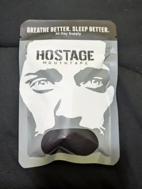 Hostage 196852397242 Mouth Tape 90 Day Supply Package Flexible Breathable Snoring Apnea