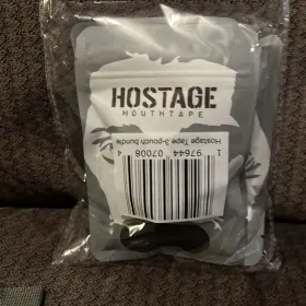 Hostage 197644070084 Mouth Tape 3-pouch Bundle Flexible And Breathable Woven Fabric 90 Day Lot