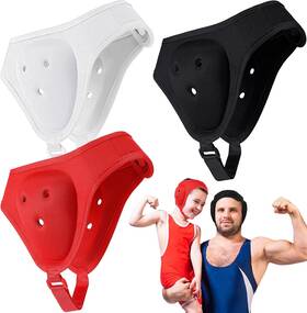 Hoteam 29880 3 Pcs Wrestling Soft Ear Guard Grappling Headgear Kids One Size