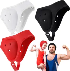 29880 Hoteam 3 Pcs Wrestling Soft Ear Guard Grappling Headgear Kids One Size