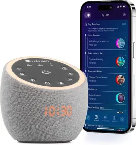 Hmnl07-w-1 Hotmoon White Noise Machine Cocoon Pro Sound With 361 Gray Gery
