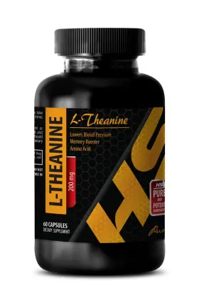 Hs Prime 613583752572 Amino Acid Capsules - L-theanine 200mg Sleep Aid Pills 1 Bottle