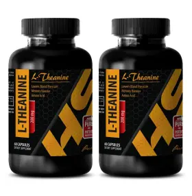 Hs Prime 613583752800 Stress Relief - L-theanine 200mg Mood Pills 2 Bottles