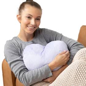Hugimals Hug027lv Heart To Hug Pillow In Lavender 5 Lb Cozy Weighted For Self