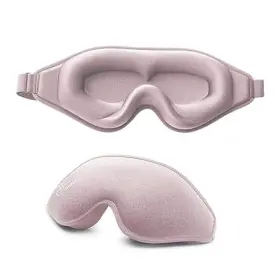 10768 Hunrimu Sleep Eye Mask For Women Men Soft And Comfortable Night Pink