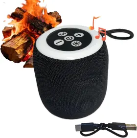 Ms001 Hushblade Color Rechargeable Portable Fireplace Crackle Sound Box For Electric Fireplaces