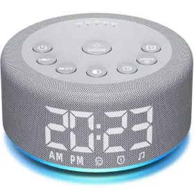 Bd-c4 Hushing 3 In 1 Sound Machine Alarm Clock Night Light White Noise