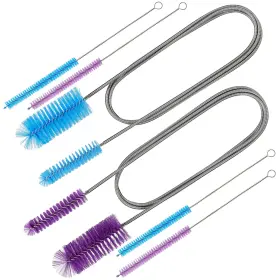 Hb0524 Hyjjryp 2 Pcs Tube Cleaning Brushes Flexible Long Drain Brush 67 Inch Stainless Stee