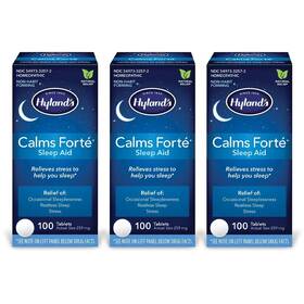 Hylands B07ngysmrv Hyland S Calms Forte Sleep Aid Tablets Pack Of 3 300 Count Natural Nervous Tensi