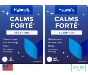 Sns192b07ngysmrv Hylands Calms Forte Sleep Aid 100 Tablets Pack Of 2 Natural Relief Sleeplessnes