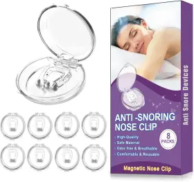 Hywmly 445012016015 Anti Snoring Devices 8 Pack Silicone Magnetic Stop Solution Comfortab