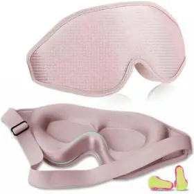 Iao00003 Iaovenn Eye Masks For Sleep Mask Lash Extensions With Adjustable Strap Pink