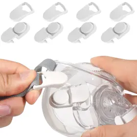 Pclv079 Ibeet 4pcs Quick-release Headgear Clips For Av One Size White