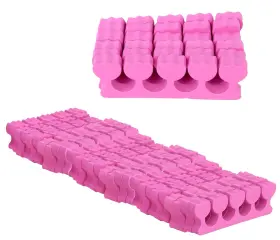 051411 Iconikal 36-pack Pedicure Foam Toe Stretcher And Separator Pink Pamper