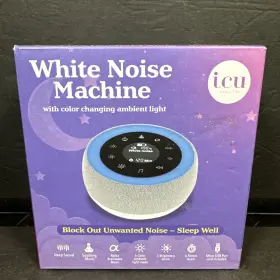 Icu Health 078041108351 White Noise Machine Soothing Sounds Color Changing Ambient Light