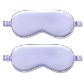 Sm-purple02 Iekeodi 2pack Silk Sleep Mask Blackout Eye Cover Travel And Purple
