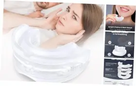 Dgl-zh04 Ifgzqu Anti-snoring Mouth Guard Professional Snoring Solution For Men And Women White