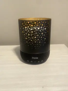 Izm100 Ihome - Zenergy Candle Meditative Sound And Light Therapy Black Works