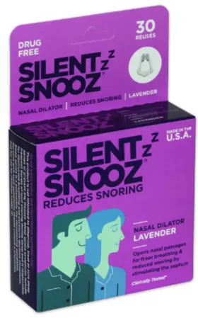 Incredible Scents 736428010030 Silent Snooz Nasal Dilator Anti Snore Device Reusable Nose Vent Lavender