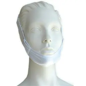 4332439104 Industries Premium Regular White Chin Strap