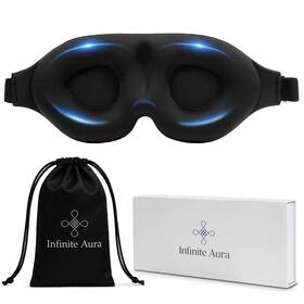 Infinite Aura Ia-003 Sleep Mask 3d Contoured Eye 1 Count Pack Of Gray