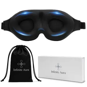 Ia-003 Infinite Aura Sleep Mask 3d Contoured Eye 1 Count Pack Of Gray