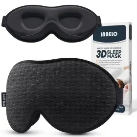 Innelo 825665255448 3d Contoured Sleep Mask For Side Sleepers - 100% Light Blocking Sleepi