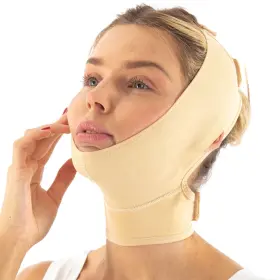 Invera 600173288825 Post Surgery Neck And Chin Compression Garment Wrap Bandage Face Slimmer Jo