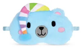 880-302 Iscream Holiday Pals Satin-lined Embroidered Fleece Sleep Mask - Polar Bear