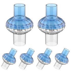 Itall 725576940351 6pcs Cpap Filters For And Bipap Redesigned Inline Bule&white