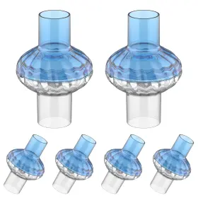 Itall 725576940351 6pcs Cpap Filters For And Bipap Redesigned Inline Bule&white