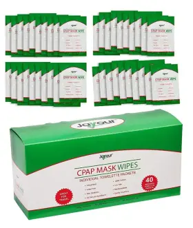 725131 Jayour 40 Pack - Travel Cpap Mask Wipe Towelettes Wipes Total 1 Per Packet