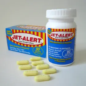 200mg-90 Jet-alert 763461510272 Double Strength Alertness Aid Caplets Ct Value Packs 4